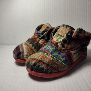 Toms Aztec Sweater Print Toddler Shoes T8